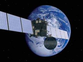 Rosetta's Earth-Flyby Quelle: ESA